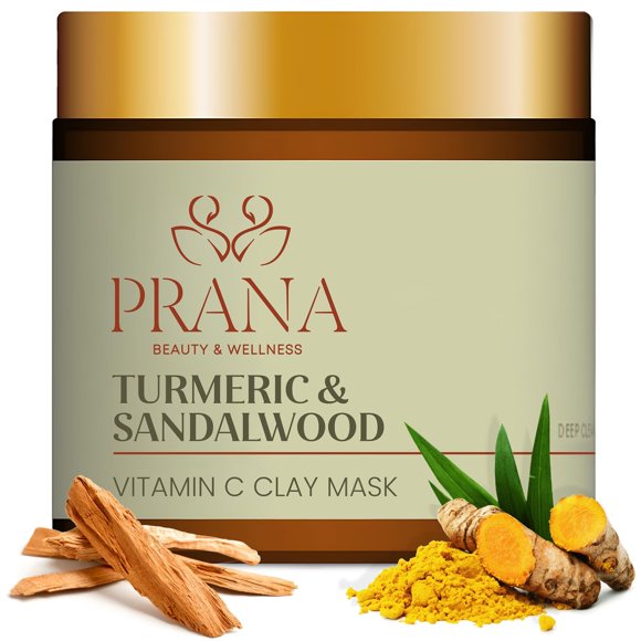 Mascarilla Facial PRANA Cúrcuma y Sándalo 110 ml Vegana