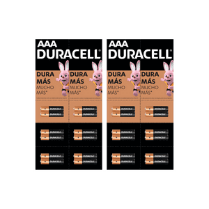 Pila Duracell Aaa, (Tira De 24 Pilas, Triple A, Dura Más)