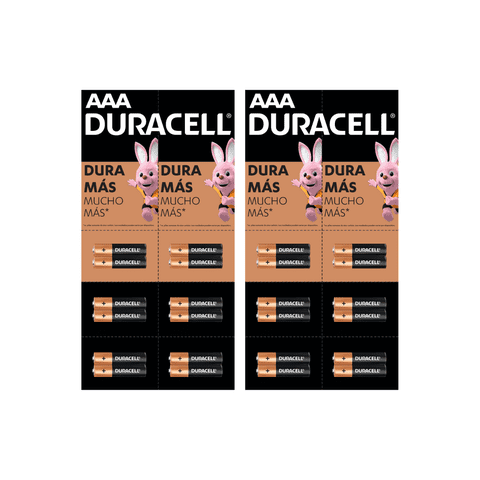 Pila Duracell Aaa, (Tira De 24 Pilas, Triple A, Dura Más)