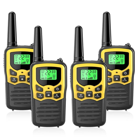 Walkie Talkies 2 Canales Frs Con Linterna Led Paquete De 4