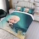 thumbnail image 3 of Jefe Bebé Niño Blanco Conjunto de sábanas temático, trío de piezas, cómodo y amigable con la piel, diseño único, regalo de decoración para el hogar para familiares, amigos y fans,173cm *218cm, 3 of 6