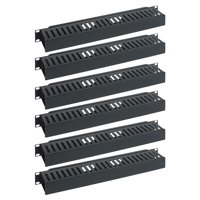 Panel Administrador De Cables Icc De 1U Con Tapa, Plástico Con Marco Posterior De Metal, 3 Pulgadas