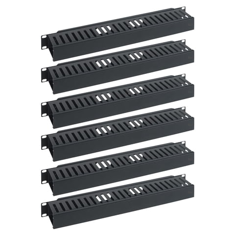 Panel Administrador De Cables Icc De 1U Con Tapa, Plástico Con Marco Posterior De Metal, 3 Pulgadas