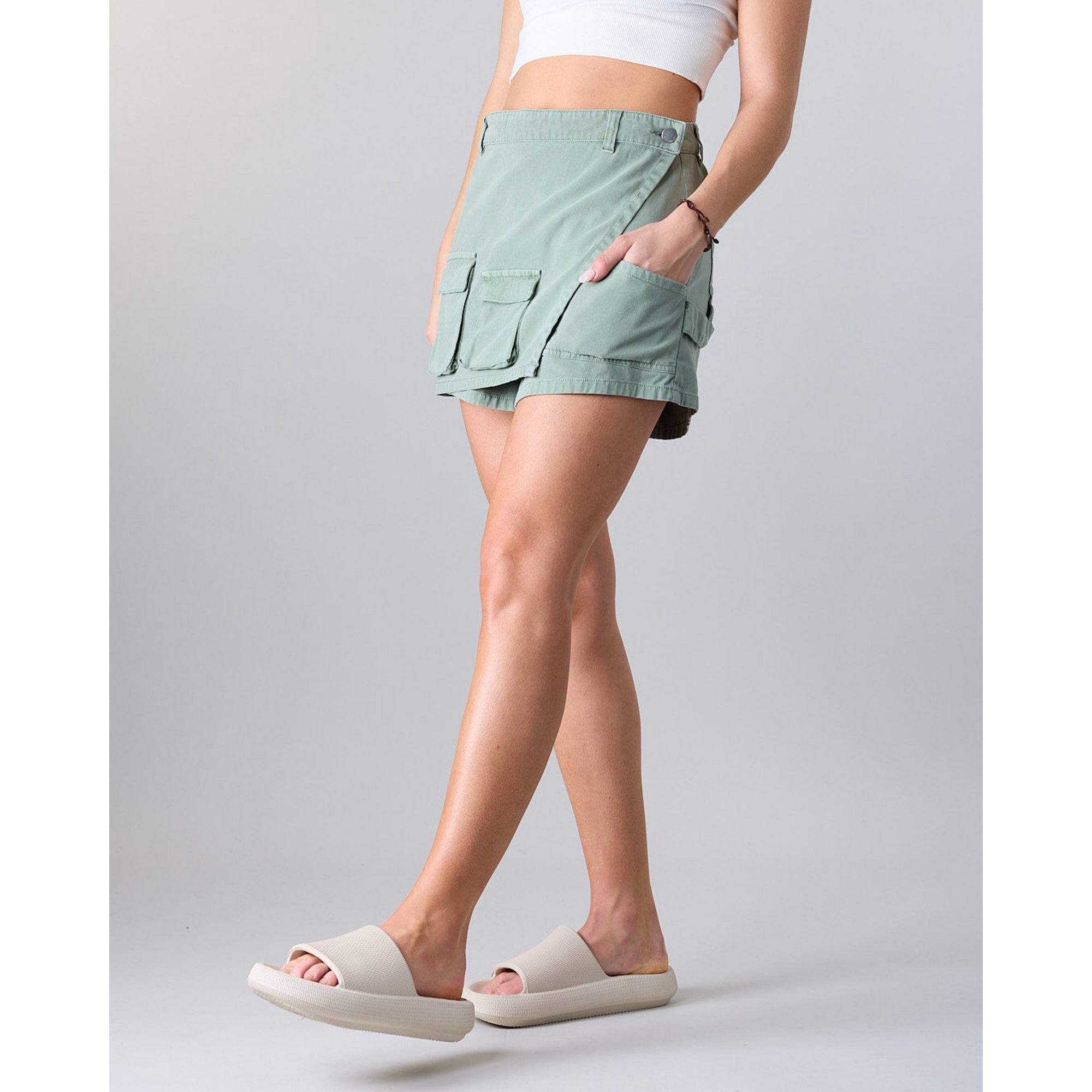 067562 Color Falda Short Mujer Canvas procesado XS3732 Polemic | Lider