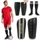 thumbnail image 1 of Espinilleras de fútbol MEIXINZHI para niños, jóvenes y adultos, negras, XL, 1 of 7
