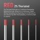 thumbnail image 2 of Electrodo de tungsteno para soldadura TIG YESWELDER 2% toriado 3,2 mm, 2 of 7