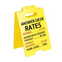 Magideal - Letrero De Escritorio Divertido, Decoración De Oficina, Decoración De Cubículo De Oficina Única Y Humorística, Accesorios De Escritorio Para Compañero Estilo C