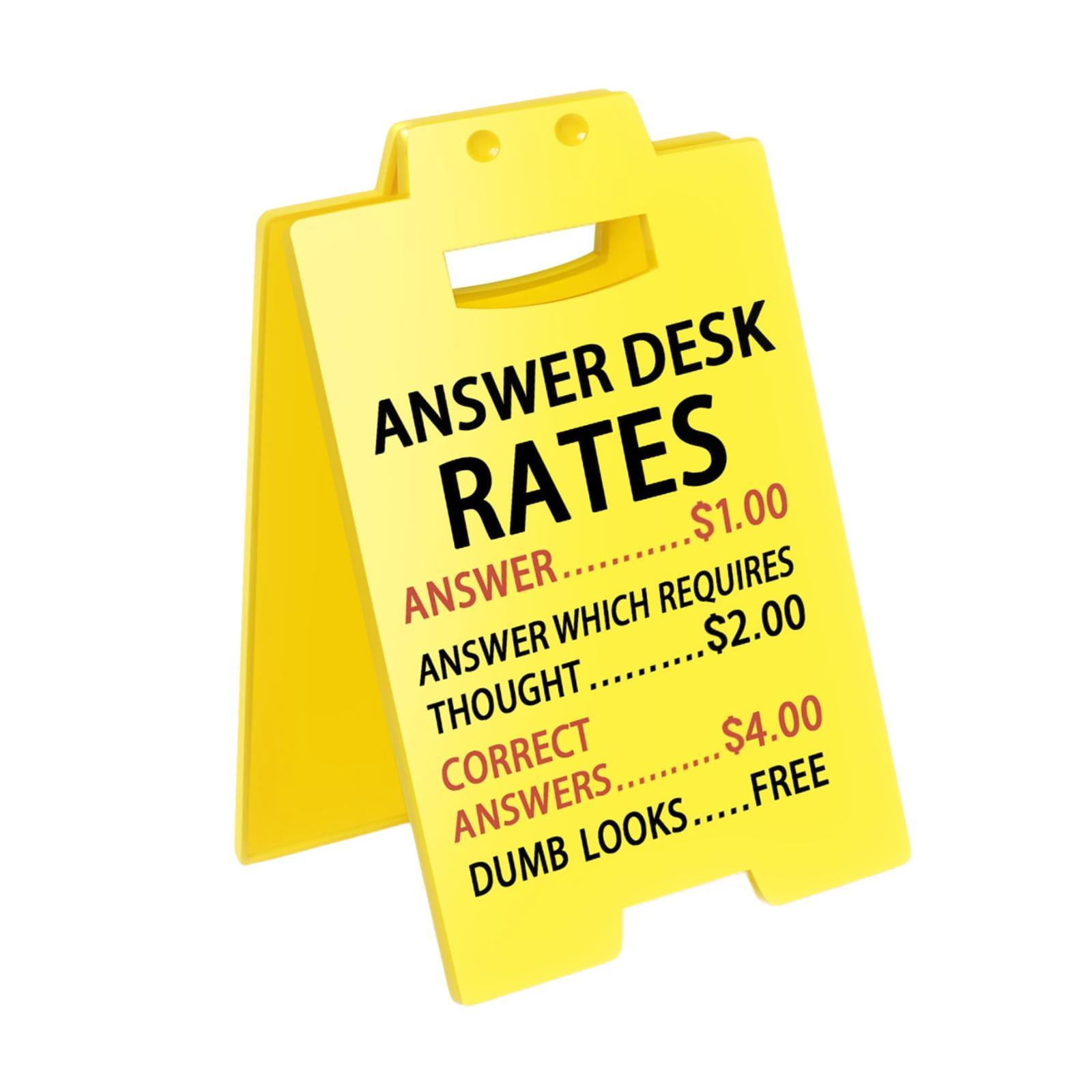 Magideal - Letrero De Escritorio Divertido, Decoración De Oficina, Decoración De Cubículo De Oficina Única Y Humorística, Accesorios De Escritorio Para Compañero Estilo C