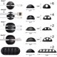 thumbnail image 2 of Cable Clips OHill, paquete de 16 soportes para cables autoadhesivos, color negro, 2 of 8