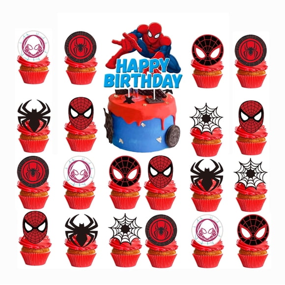 Suministros para fiestas de cumpleaños con cierre para tartas, 25 unidades (estilo 5)