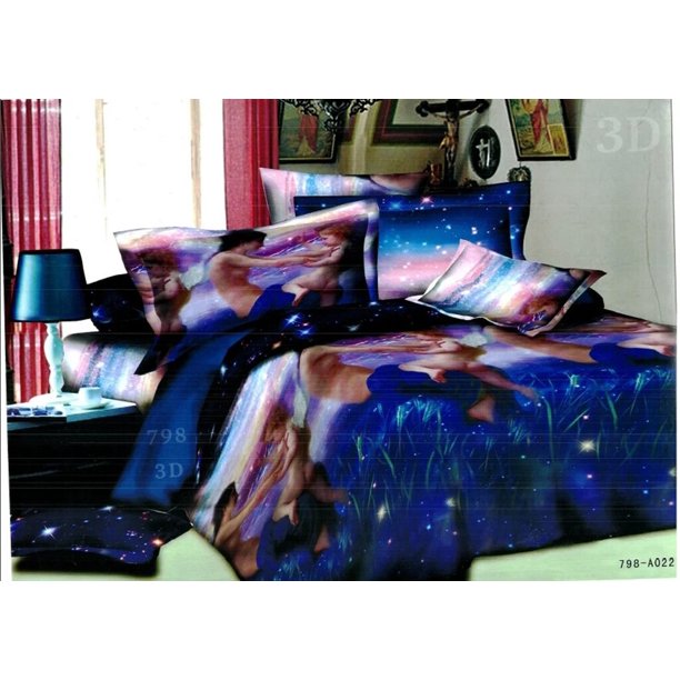 Cartoon mikey Pattern Duvet Cover Bedding Set Pillowcase 3-Piece Bedding Set