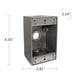 thumbnail image 2 of Caja estanca BELL 5320-0 de una unidad, 9 cm, gris, 2 of 2