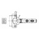 thumbnail image 2 of Bisagra Recta Dvp 165° Con Cierre Suave (tornillo) 1un Dvp, 2 of 3
