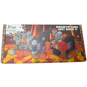 36 Bloques Magneticos Minecraft No895-3A Azul