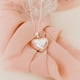 thumbnail image 1 of Llamador de ángeles corazón de plata, 1 of 5