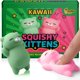 thumbnail image 1 of Juguete de apretar Nutty Toys 5,5 cm Gatos Kawaii de silicona, 1 of 8