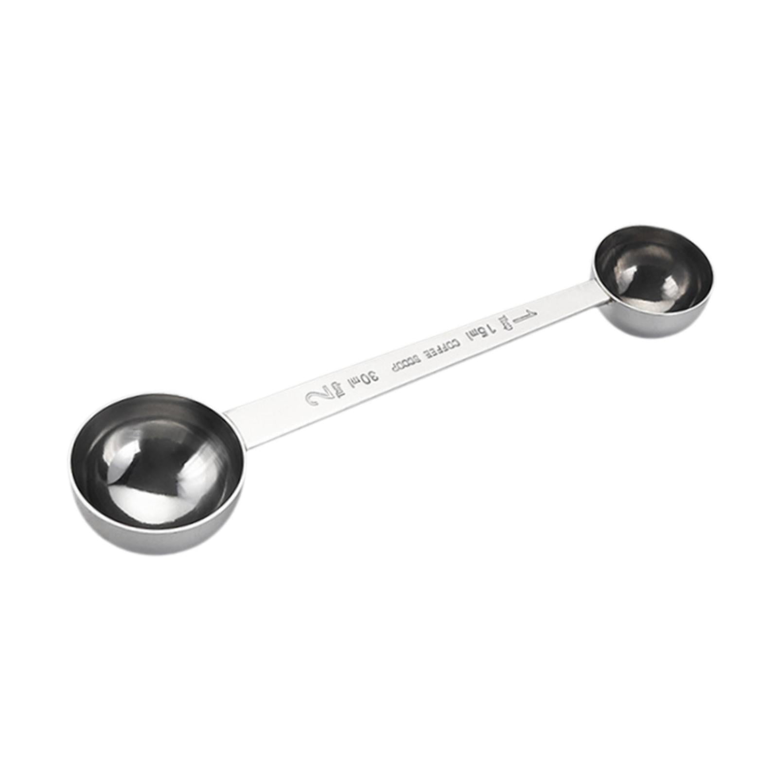 Magideal - Cucharada De Cuchara De Medición De Doble Cara Práctica Para Ingredientes Secos Y Líquidos De Acero Inoxidable Medida De Medición Multipropósito