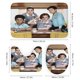 thumbnail image 3 of Los Inbestigadores-theme 4-Piece Shower Curtain Set with Rugs, Waterproof Bathroom Decor Set Includes Bath Mat, U-Shaped Rug, Toilet Lid Cover and Curtain with Hooks, 3 of 6