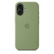 thumbnail image 5 of Funda para iPhone 17 de Apple en silicona con MagSafe color musgo claro, 5 of 6