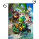 thumbnail image 1 of Yoshi-bandera de jardín temática. Regalo perfecto para fans, amigos y familiares, ideal para actividades al aire libre y decoración de fiestas.28CM*45CM, 1 of 6