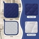 thumbnail image 2 of Espacio libre para ollas de cocina, soportes para ollas resistentes al calor, almohadillas calientes, salvamanteles para cocinar y hornear (5, azul oscuro), 2 of 6