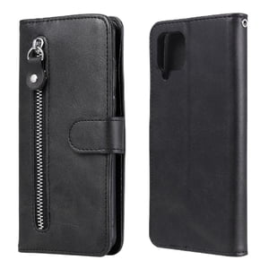 Gangxun - Funda Con Cremallera Para Samsung Galaxy A12 5G, Carcasa Cartera De Cuero Pu Con Soporte Y Tarjetero