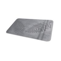 Bothyi - Alfombra De Baño, Alfombra De Ducha De Secado Rápido Para Bañera, Dormitorio, Sala De Estar, Gris Claro