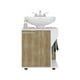 thumbnail image 3 of Mueble Para Lavamanos 1 Puerta Blanco Y Café Claro, 3 of 9