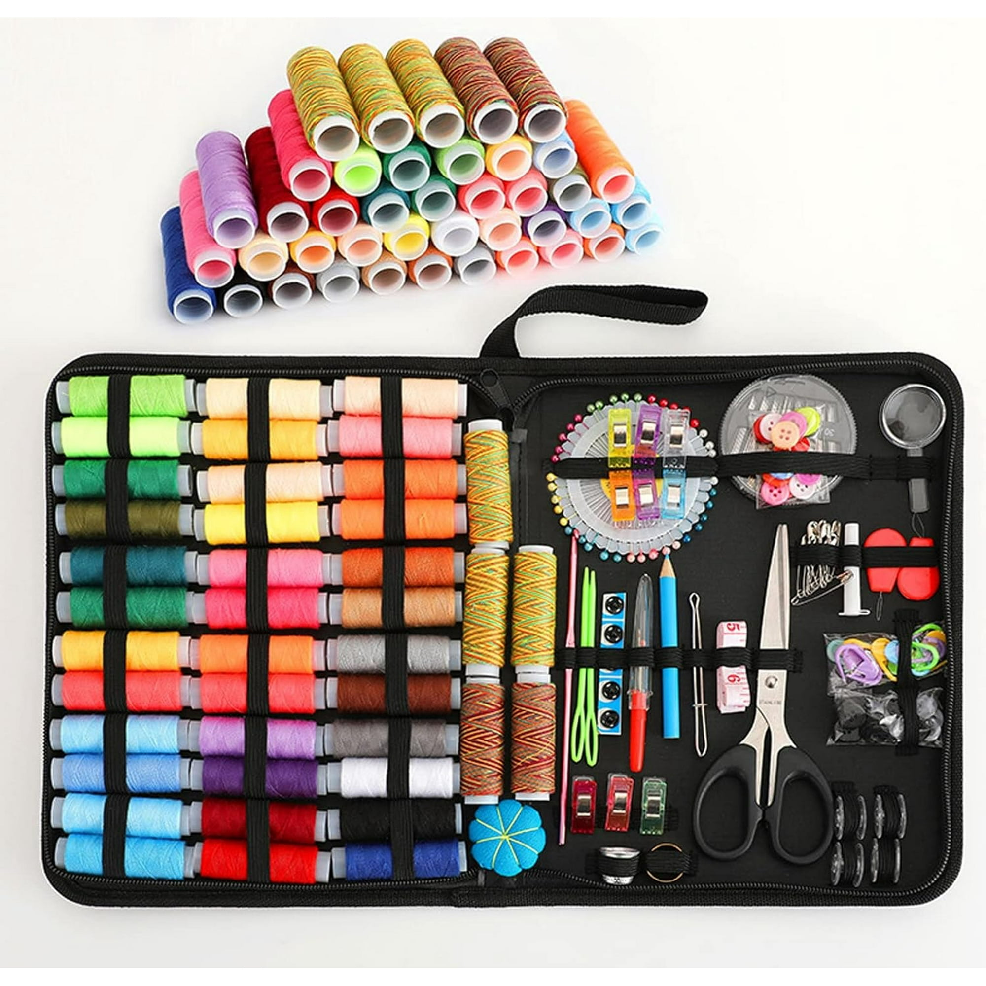 Genérico - Set Costura Hilo De Coser Alfiler Gancho Botones Kit 206pcs