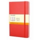 thumbnail image 1 of Libreta clásica, tapa dura, grande, roja, rayada, 1 of 3