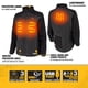 thumbnail image 2 of Chaqueta DEWALT DCHJ102BD1 para mujer, ligera y calefactada, negra, XL, 2 of 7