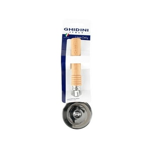 Ghidini - Cortador De Pizza Acero Inox Mango Madera