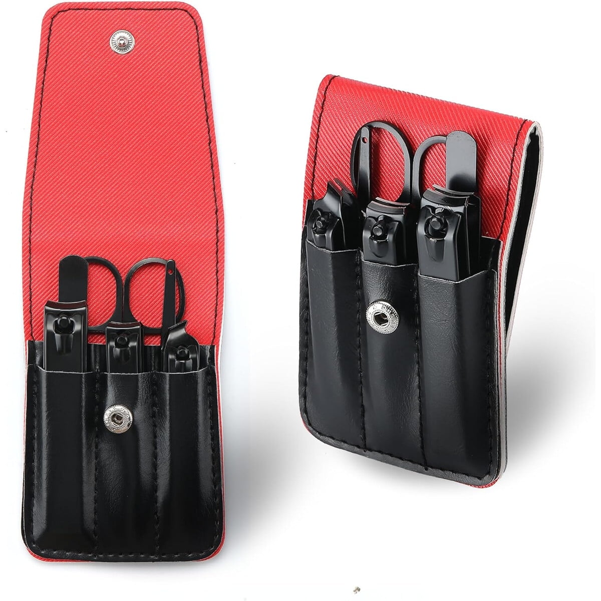 Set Manicura Hombre Insaizom Kit Cortaúñas Estuche Pu