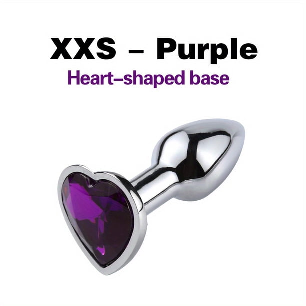 1pc Waterproof Stainless Steel Anal Plug with Crystal Design - Perfect for Beginners and Couples - Enhance Your BDSM Experience