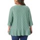 thumbnail image 3 of Agnes Orinda Cárdigans de Talla Grande para Mujeres para la Escuela y el Día de San Patricio con Volantes, Frente Abierto, Manga 3/4, Tejido de Punto con Ojal, Cubierta Casual 1X Verde, 3 of 6