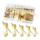 thumbnail image 5 of 130 Uds Perchas para Cuadros Perchas Artísticas Hierro Dorado Práctico 10lb 20lb 30lb 50lb 100lb Ganchos para Cuadros Kit para Colgar Cuadros para Rel, 5 of 5