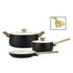 thumbnail image 3 of Batería de Cocina De Aluminio 7 Piezas Negro Biela, 3 of 6