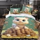 thumbnail image 2 of Juego de 3 piezas de funda nórdica con diseño de gato, ropa de cama 3D con animales, fácil cuidado, funda nórdica con cierre de cremallera, de microfibra, tamaño doble., 2 of 3
