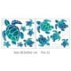 thumbnail image 3 of 1pc, Undersea World Sea Turtle Wall Stickers Detachable Home Decor Vinyl Wall Stickers Children's Room Bedroom Nursery Toilet Bathroom Background Wall Decoration Wall Stickers, 3 of 3