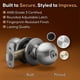 thumbnail image 5 of Juego de 3 pomos de puerta Copper Creek BK2040SS-3 con llave tipo bola, 5 of 7