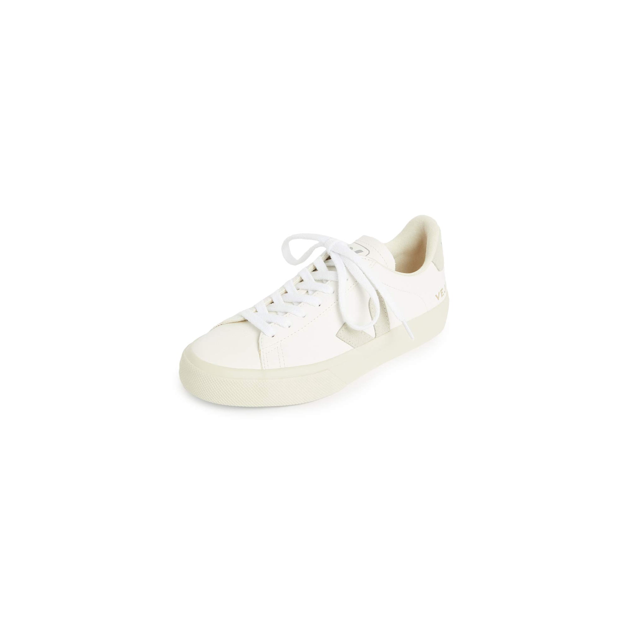 Zapatillas Veja Campo De Gamuza Extra Blanca/natural Para Mujer