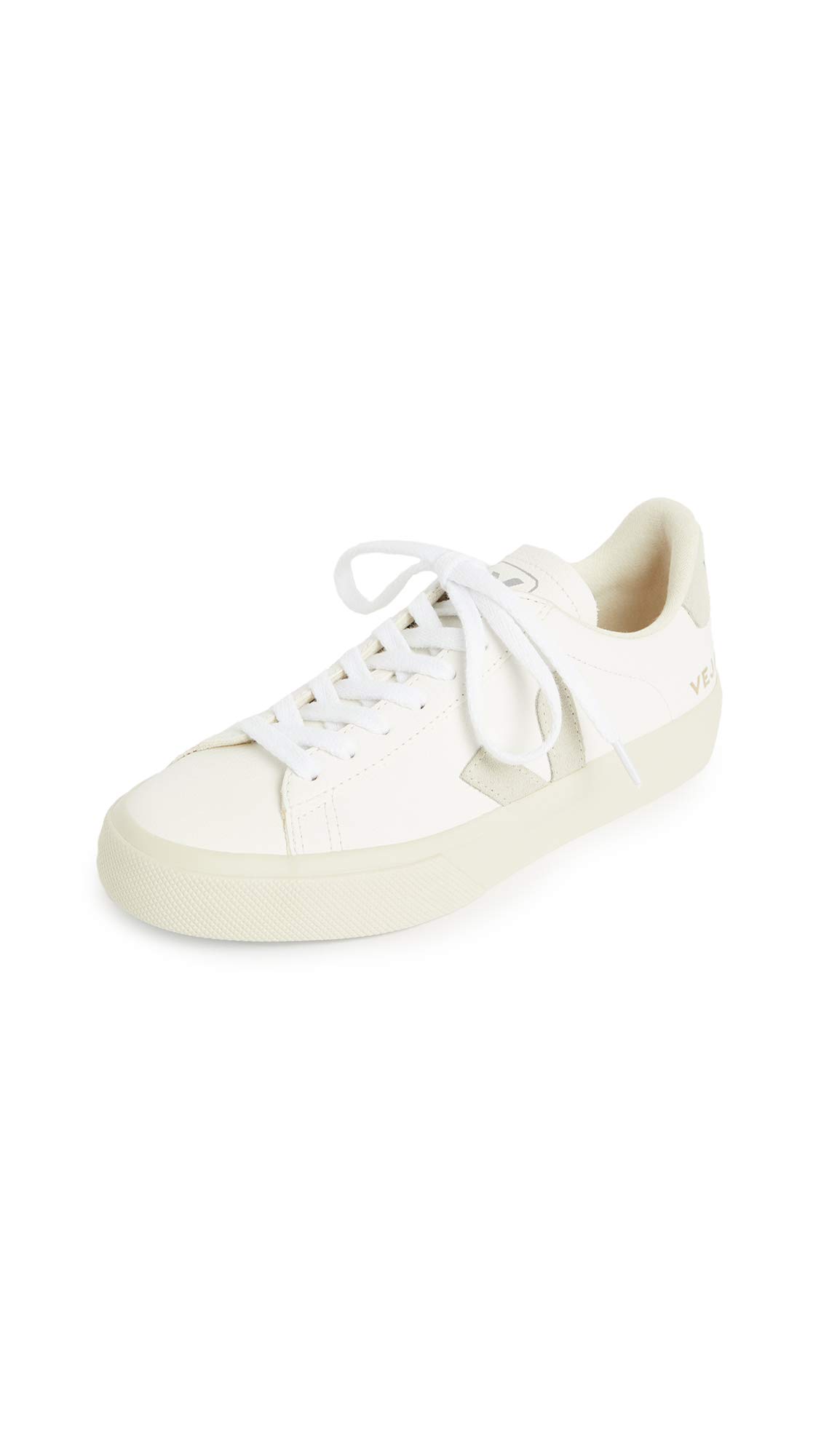 Zapatillas Veja Campo De Gamuza Extra Blanca/Natural Para Mujer