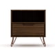 thumbnail image 1 of Nightstand Manhattan Comfort Rockefeller Mid Century Brown, 1 of 3