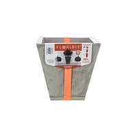 Floridis - Macetero Gris Marmol Zurique 34Cm Alto Con Plato