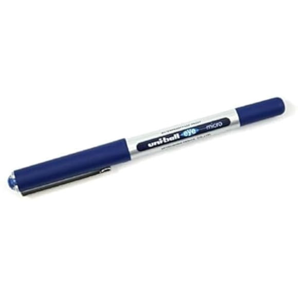 Bolígrafos Rollerball Eye Micro UB-150, color azul (paquete de 5)