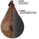 thumbnail image 4 of Bolsa de boxeo FISTRAGE Speed Ball de piel para artes marciales mixtas, muay thai, entrenamiento, pu, 4 of 9
