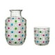 thumbnail image 1 of Jarra de vidrio para mesita de noche, jarra de agua para mesita de noche y juego de vidrio de regalo, vaso para beber, vasos de vidrio para dormir en Diseño de diamante, 1 of 5