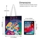 thumbnail image 5 of Alice in Wonderland Bolso de tela con estampado de lienzo para mujer, bolsa de compras reutilizable y estética, con cremallera interior, regalo para mujer,38*45cm., 5 of 6