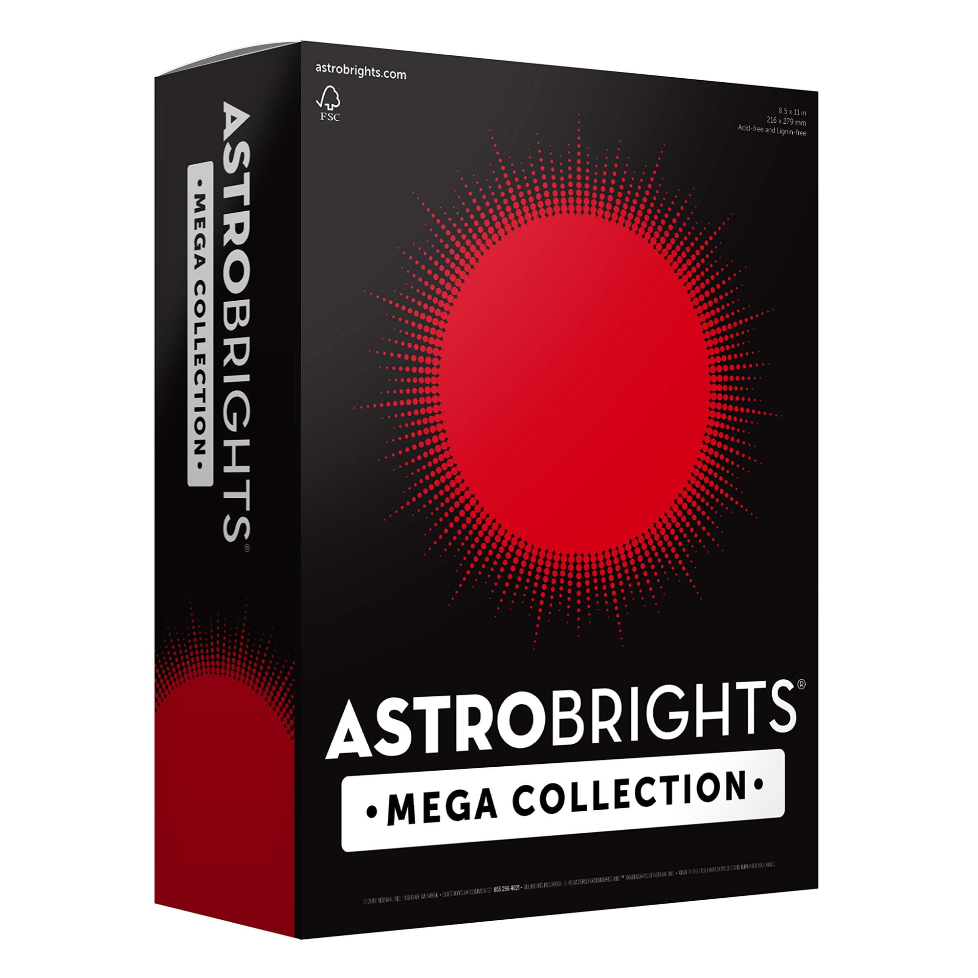 Cartulina De Colores Astrobrights Ultra Red, 320 Hojas, 176 G/m²