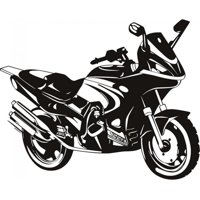 Rienda Libre Graphics - Decomural Motorcycle Scrambler Racing Motorbike Ws-18355